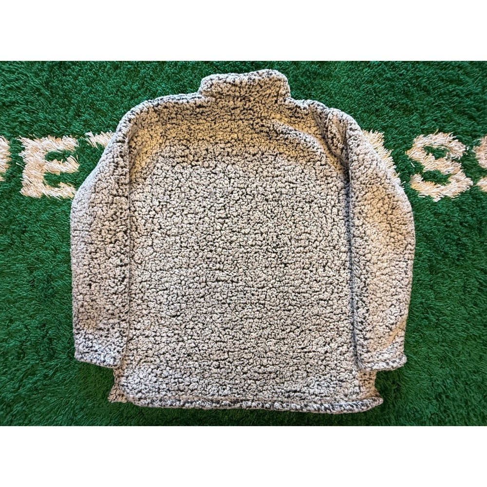 Jeep J. America Sherpa Pullover Mens XXL Gray Excellent Quarter Zip Fleece - Picture 2 of 8